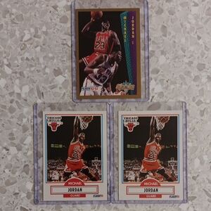 Michael Jordan Chicago Bulls Trading Cards Set Of 3.. Fleer 90-93